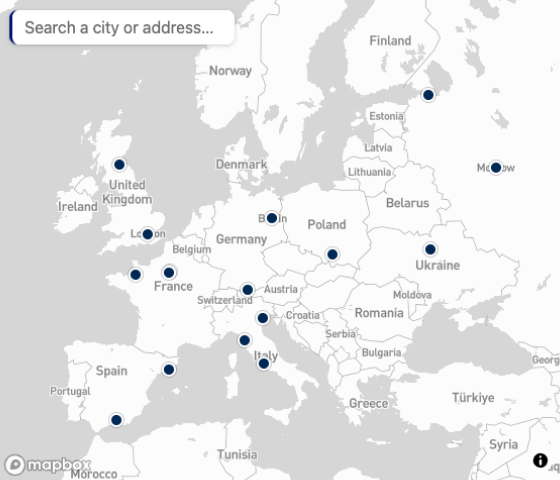 Full-screen direct link map view